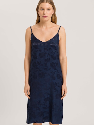 Hanro Nightgown ' Valene ' in Blue: front