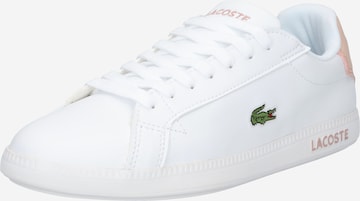 Sneaker low 'Graduate' de la LACOSTE pe alb: față