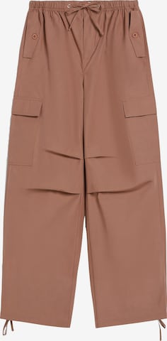 Pantalon cargo Bershka en rose : devant