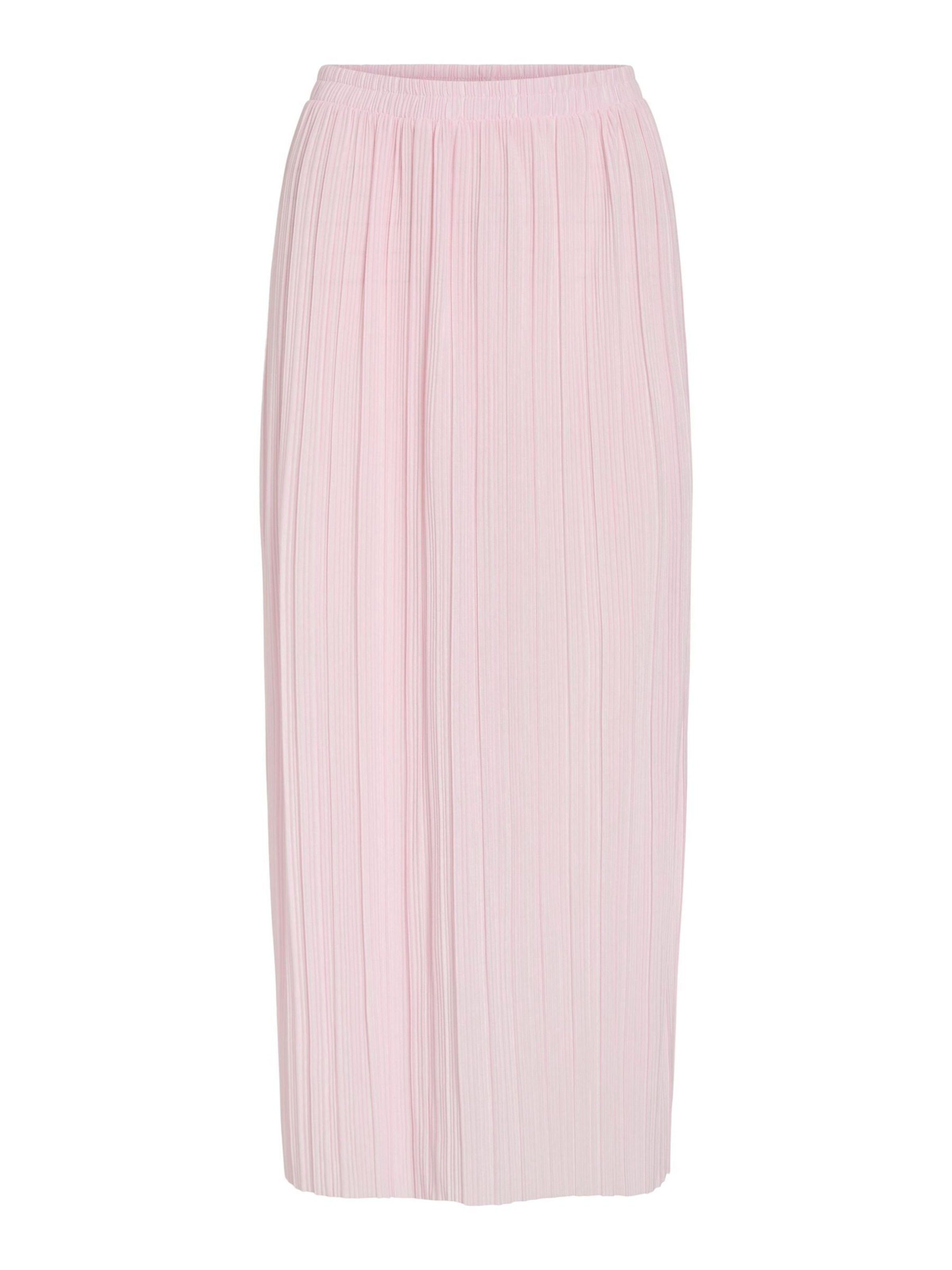 VILA Rok 'VIPLISA' in Roze: voorkant