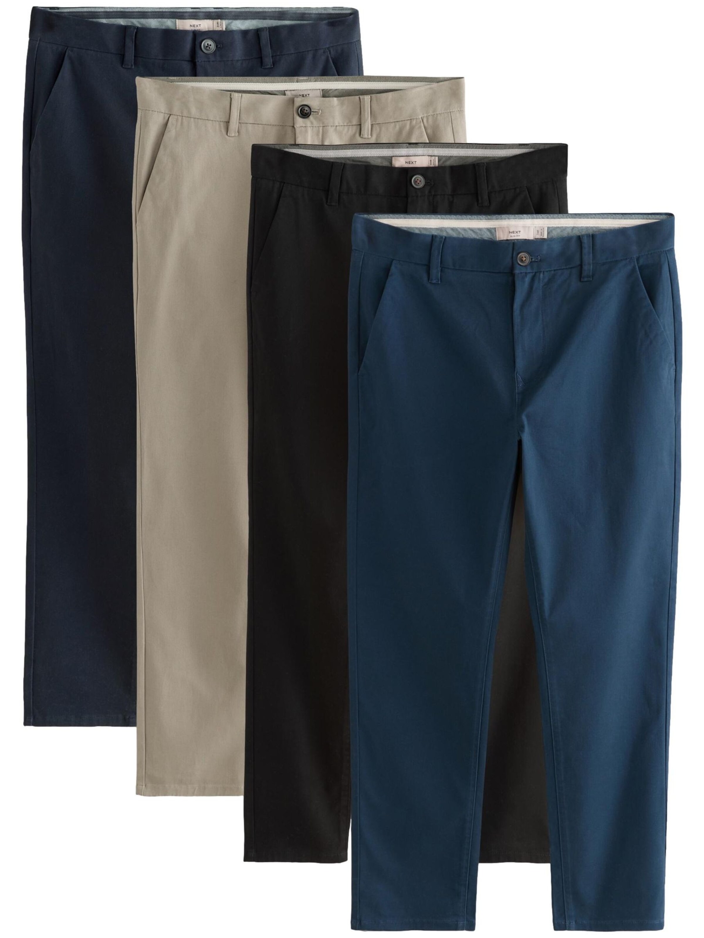 mišri Next Prigludęs „Chino“ stiliaus kelnės: priekis