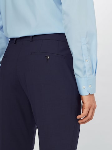 Coupe slim Pantalon à plis s.Oliver BLACK LABEL en bleu