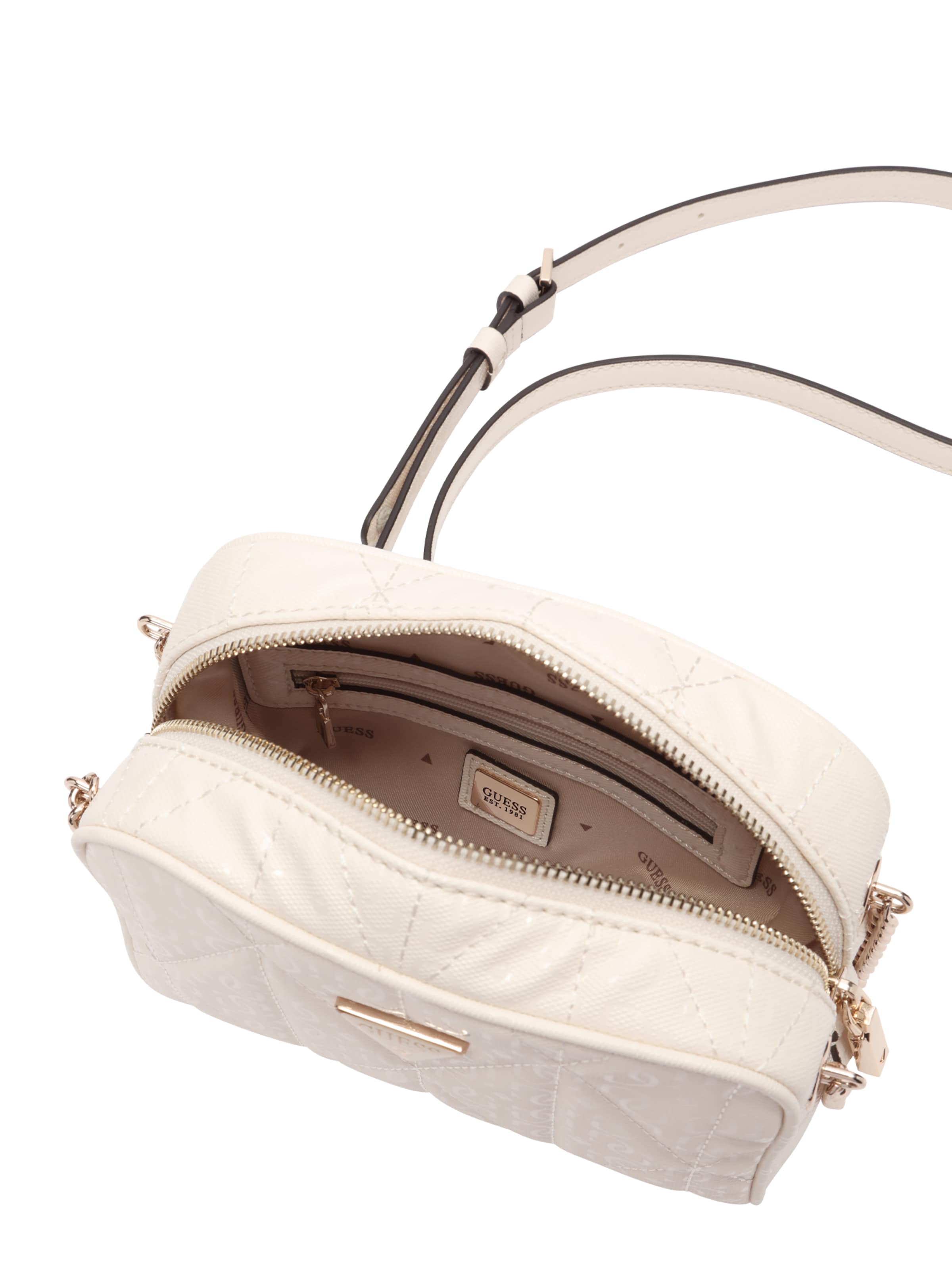 GUESS Crossbody bag 'ALDINA CAMERA CROSSBODY' in White
