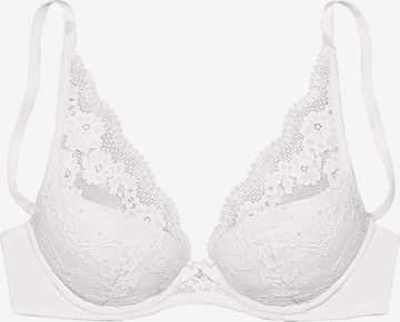 LASCANA Push-up Bra in White: front