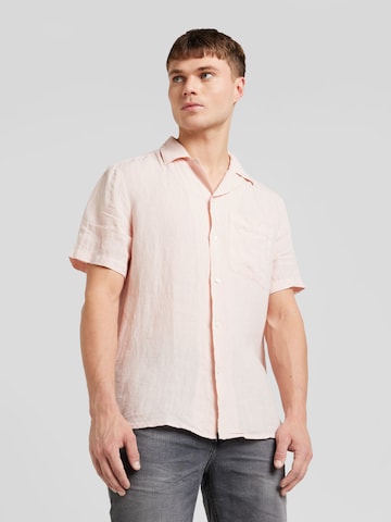 HUGO Классический крой Рубашка 'Ellino' в Ярко-розовый: спереди