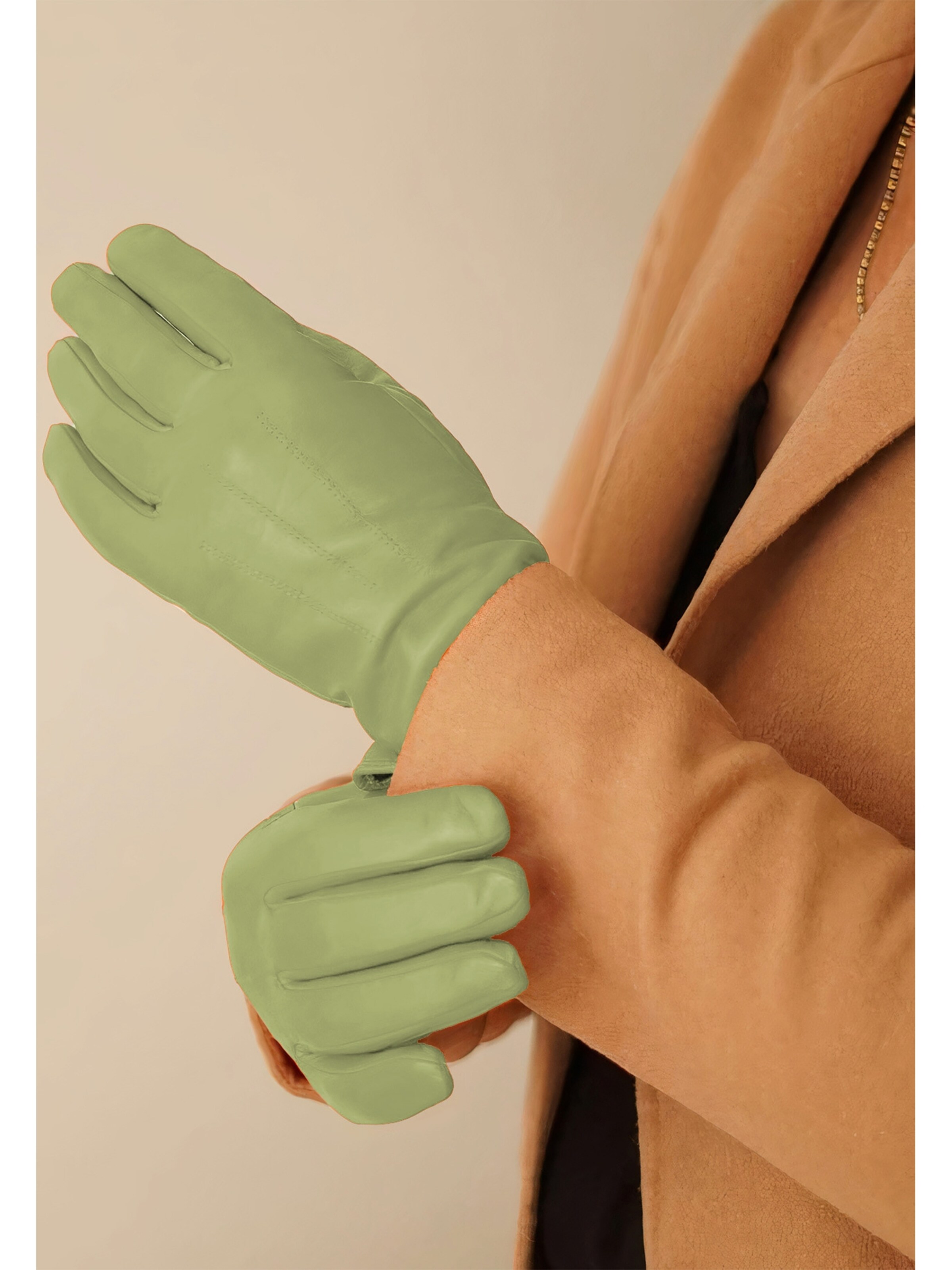KESSLER Full Finger Gloves in Green