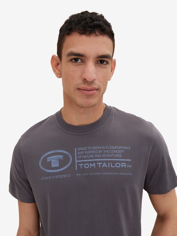 TOM TAILOR - Camisa em cinzento