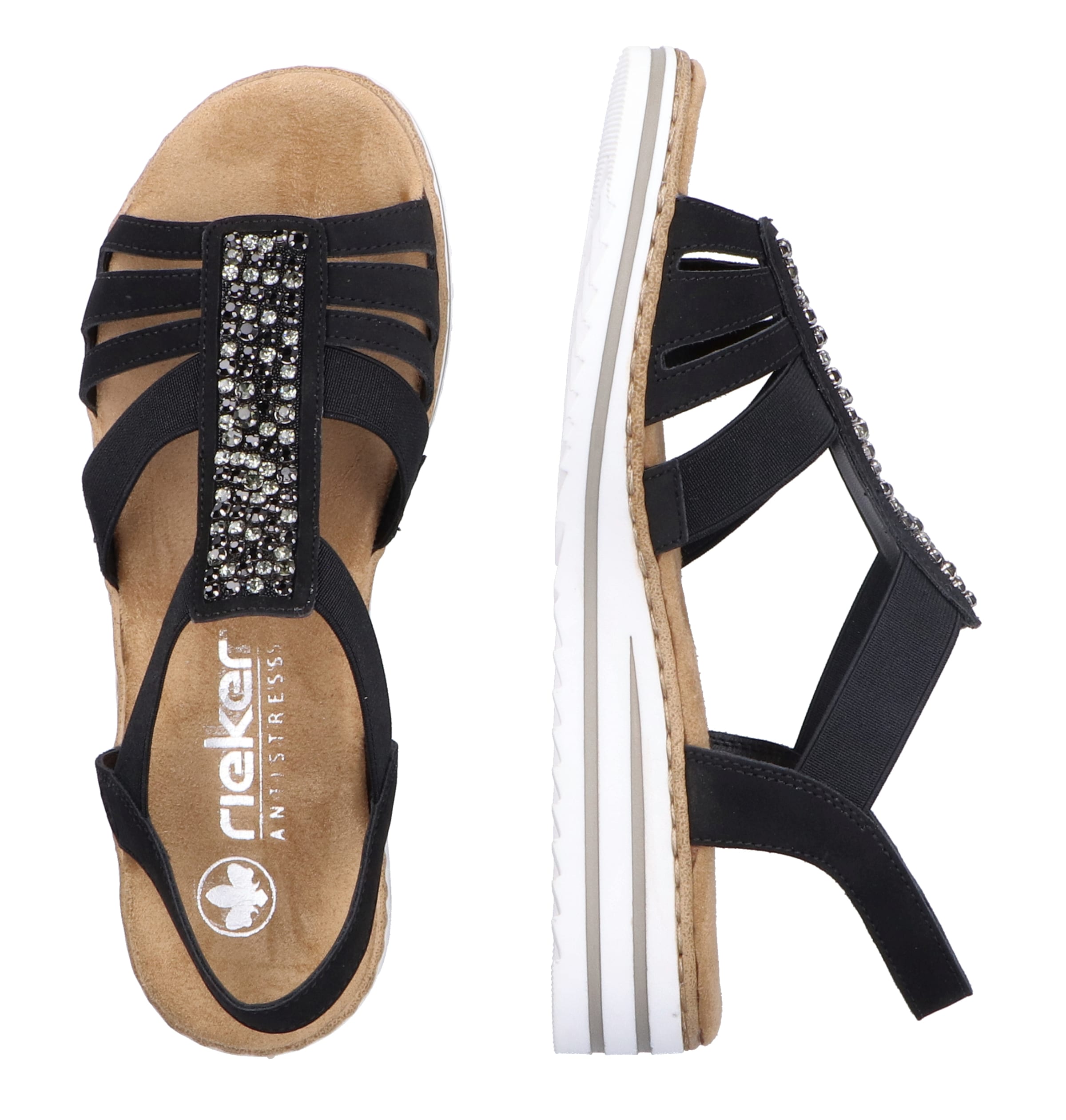 Sandales Rieker en noir