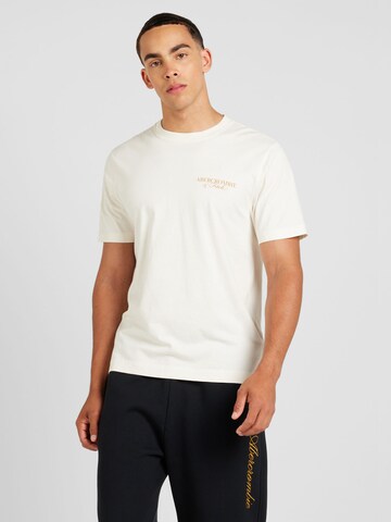 Abercrombie & Fitch T-Shirt 'SEASONAL IMAGERY' in Weiß
