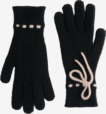 Mănuşi cu degete de la Next pe negru: față