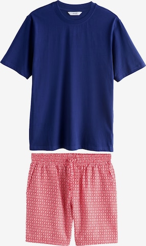 Next Lyhyt pyjama värissä sininen: etupuoli