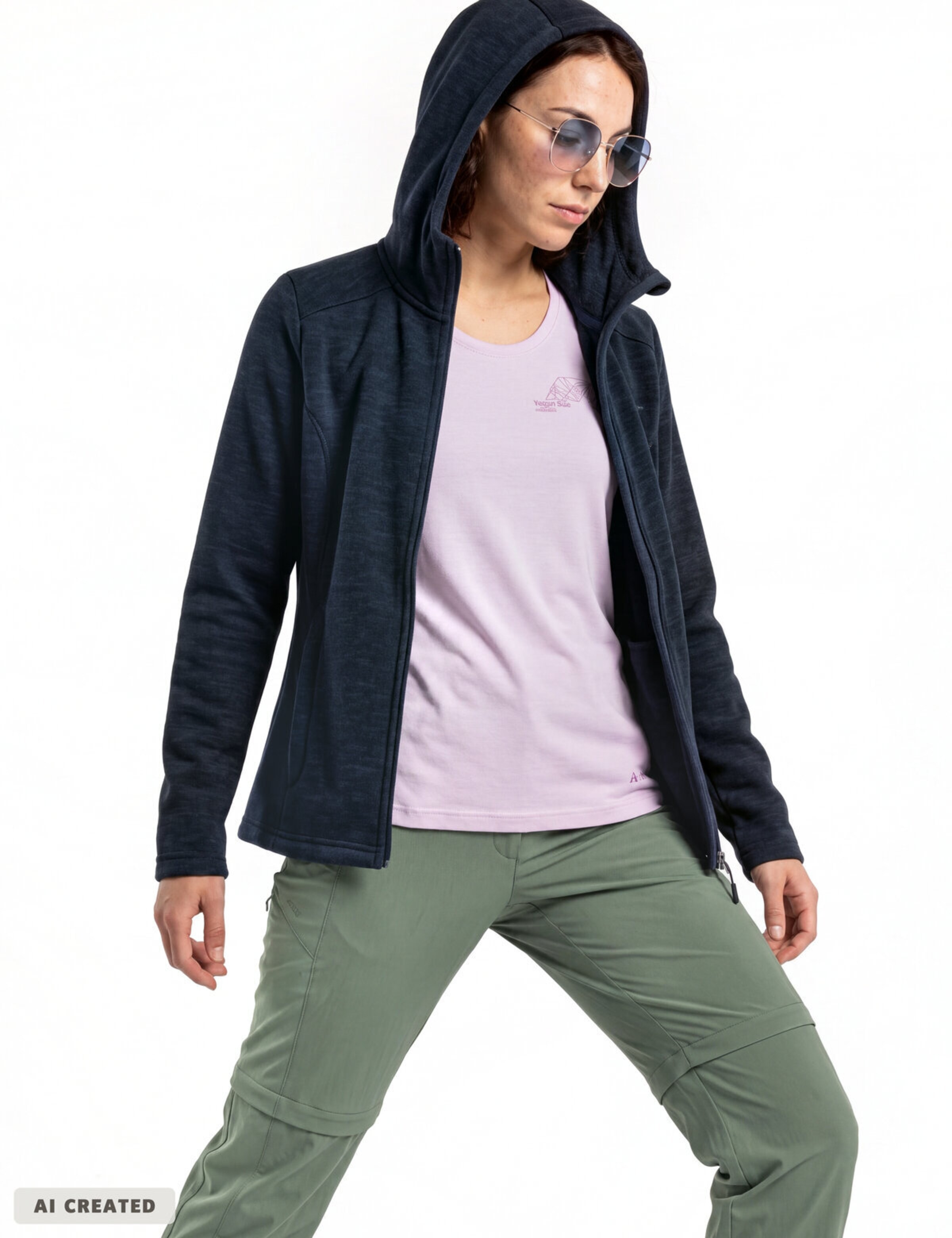 VAUDE Functionele fleece jas in Blauw