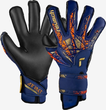 REUSCH Athletic Gloves 'Attrakt Duo Evolution' in Blue: front