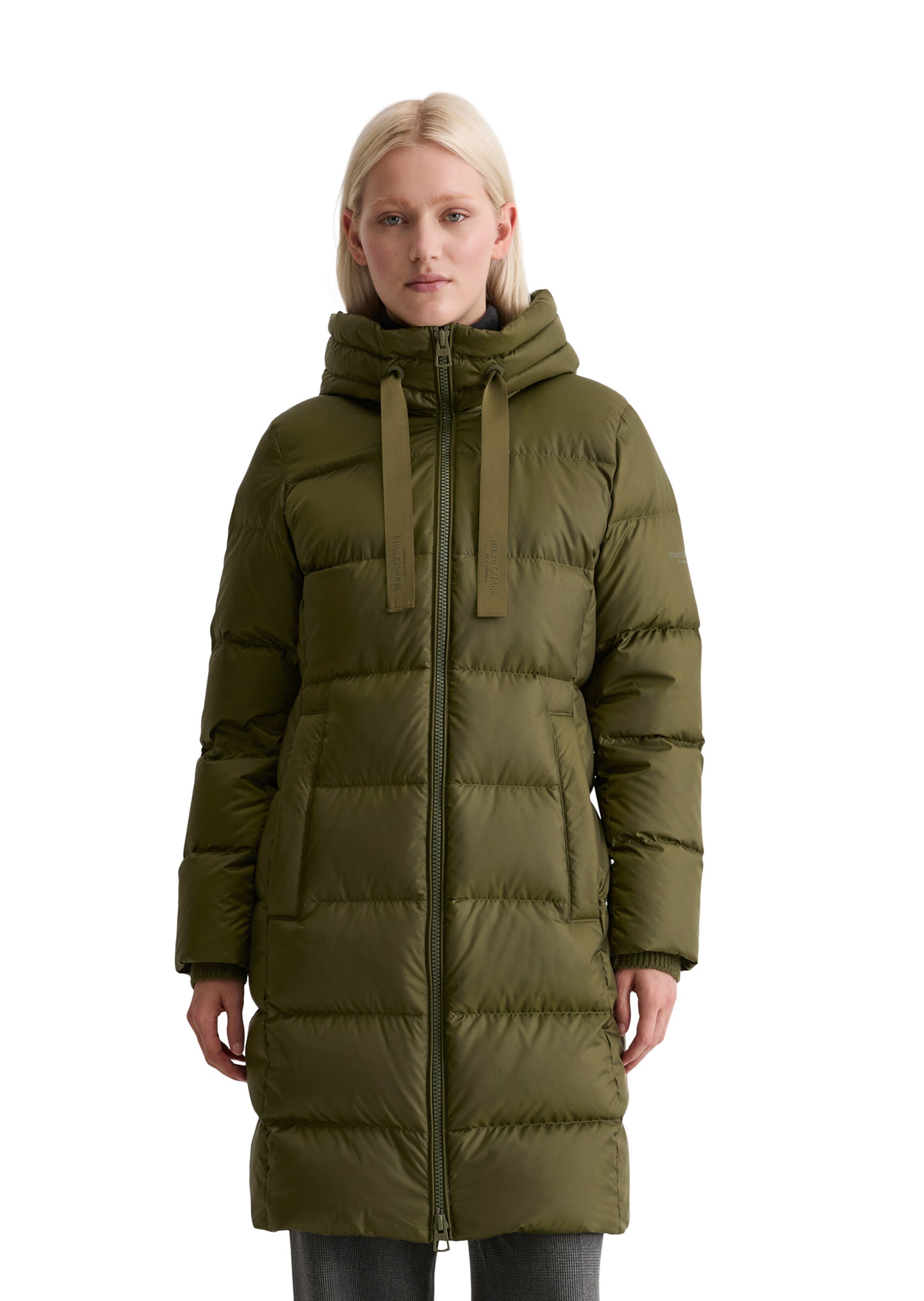 Marc O'Polo Winter Coat in Green: front