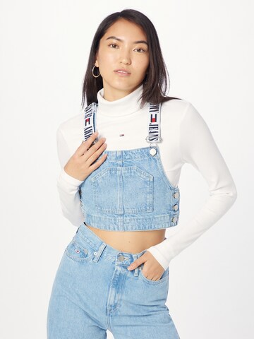 Tommy Jeans Bluse 'DUNGAREE' i blå: forside