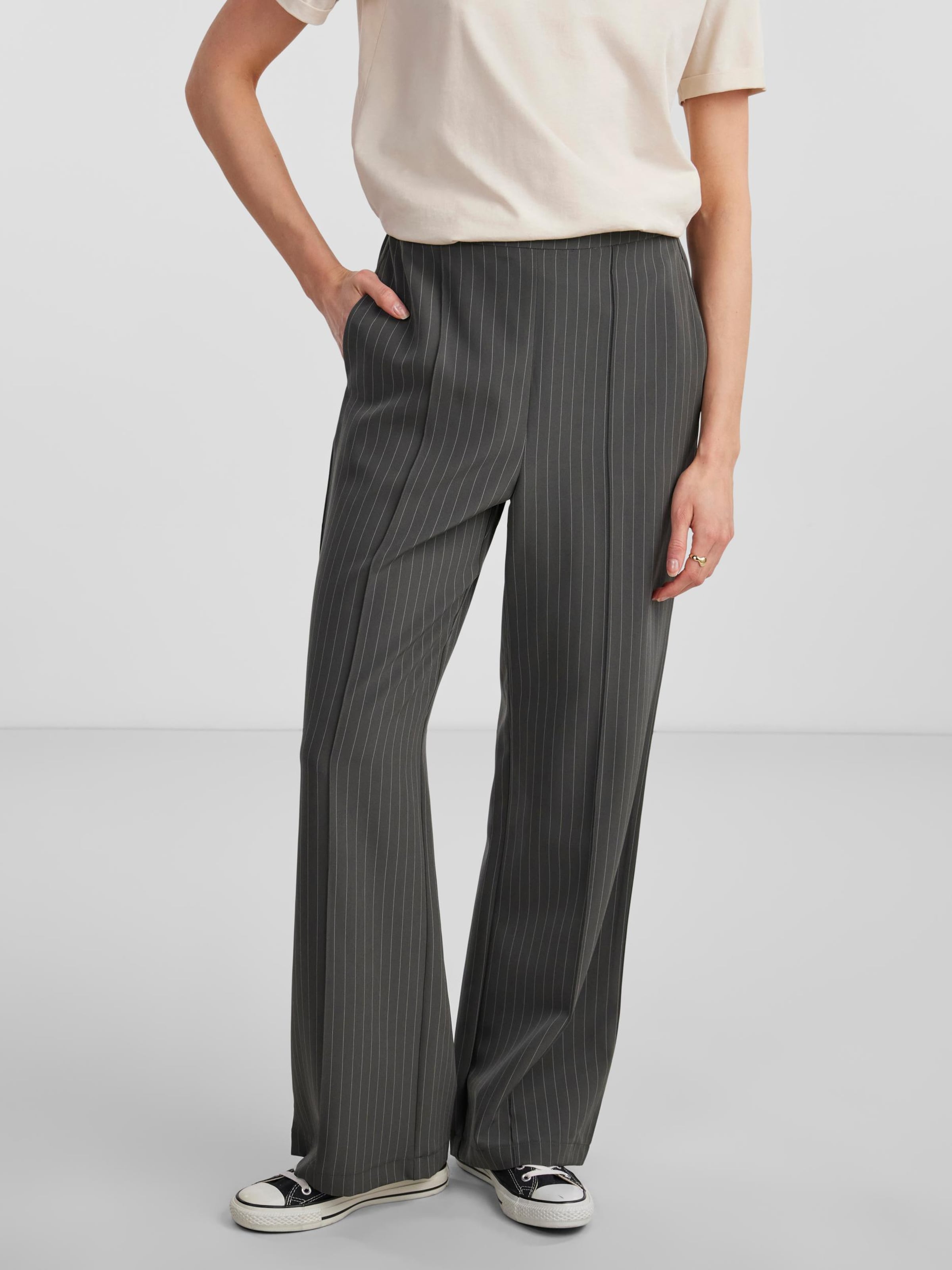 パンツ Philosophy Front pleat trousers Philosophy Womens Black Pleated Front Back Zip Wide Leg