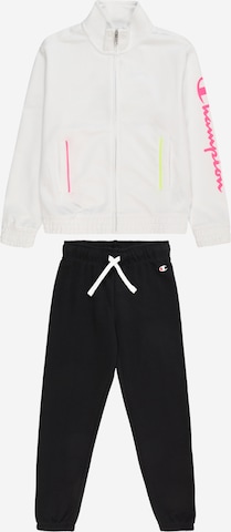 Champion Authentic Athletic Apparel Tracksuit in White: front