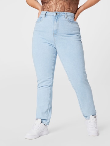Missguided Plus Jeans in Blauw: voorkant
