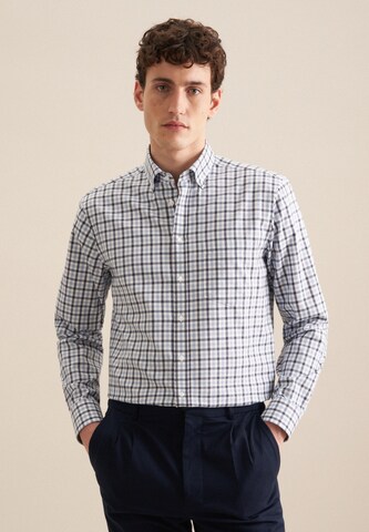 SEIDENSTICKER Comfort fit Business shirt in Blue: front