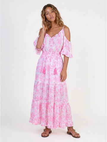Miss June - Vestido 'Robe Longue Karena' en azul: frente