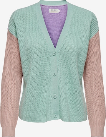 ONLY Knit Cardigan 'Nicci' in Green: front