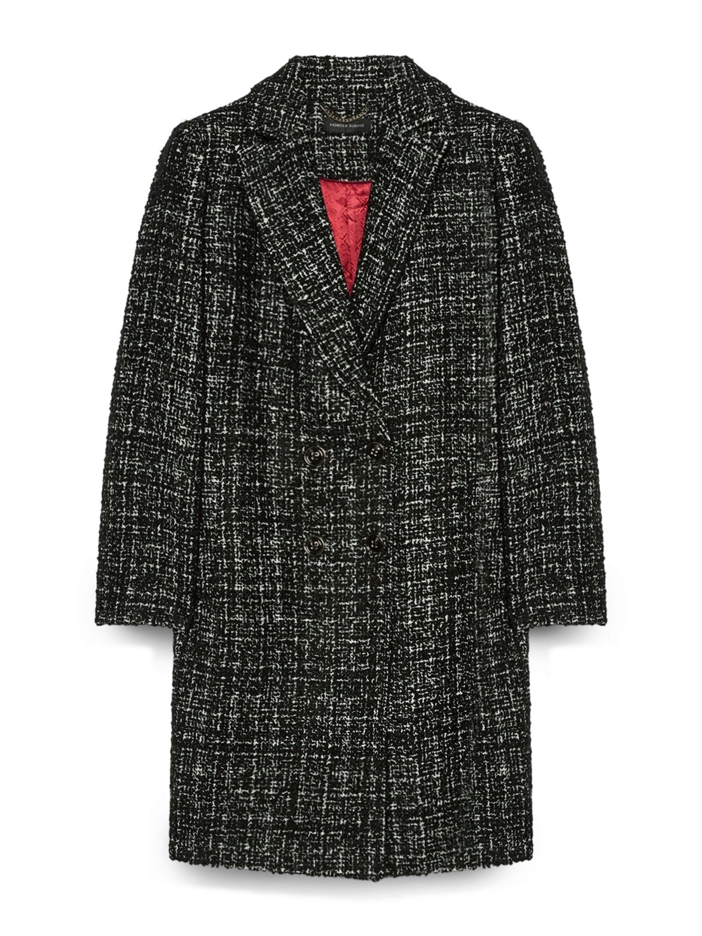 Fiorella Rubino - Abrigo de invierno en negro: frente