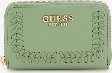 GUESS Wallet 'Tatum' in Green: front