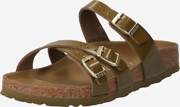 BIRKENSTOCK Mule 'Franca' in Green: front