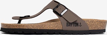 Bayton T-bar sandals 'Mercure' in Brown