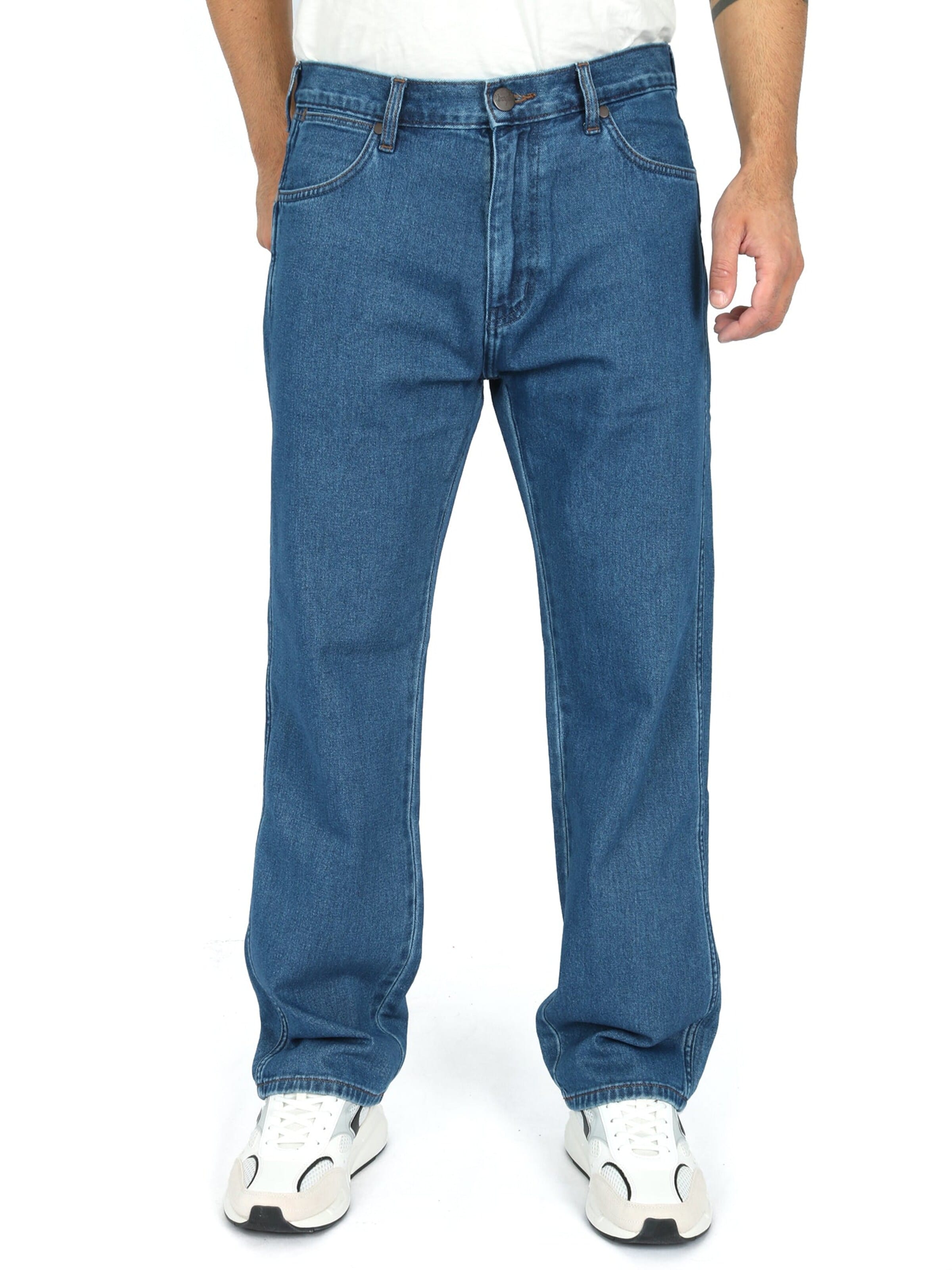 WRANGLER Lużny krój Jeansy 'RELAXED FRONTIER' w kolorze niebieski: przód