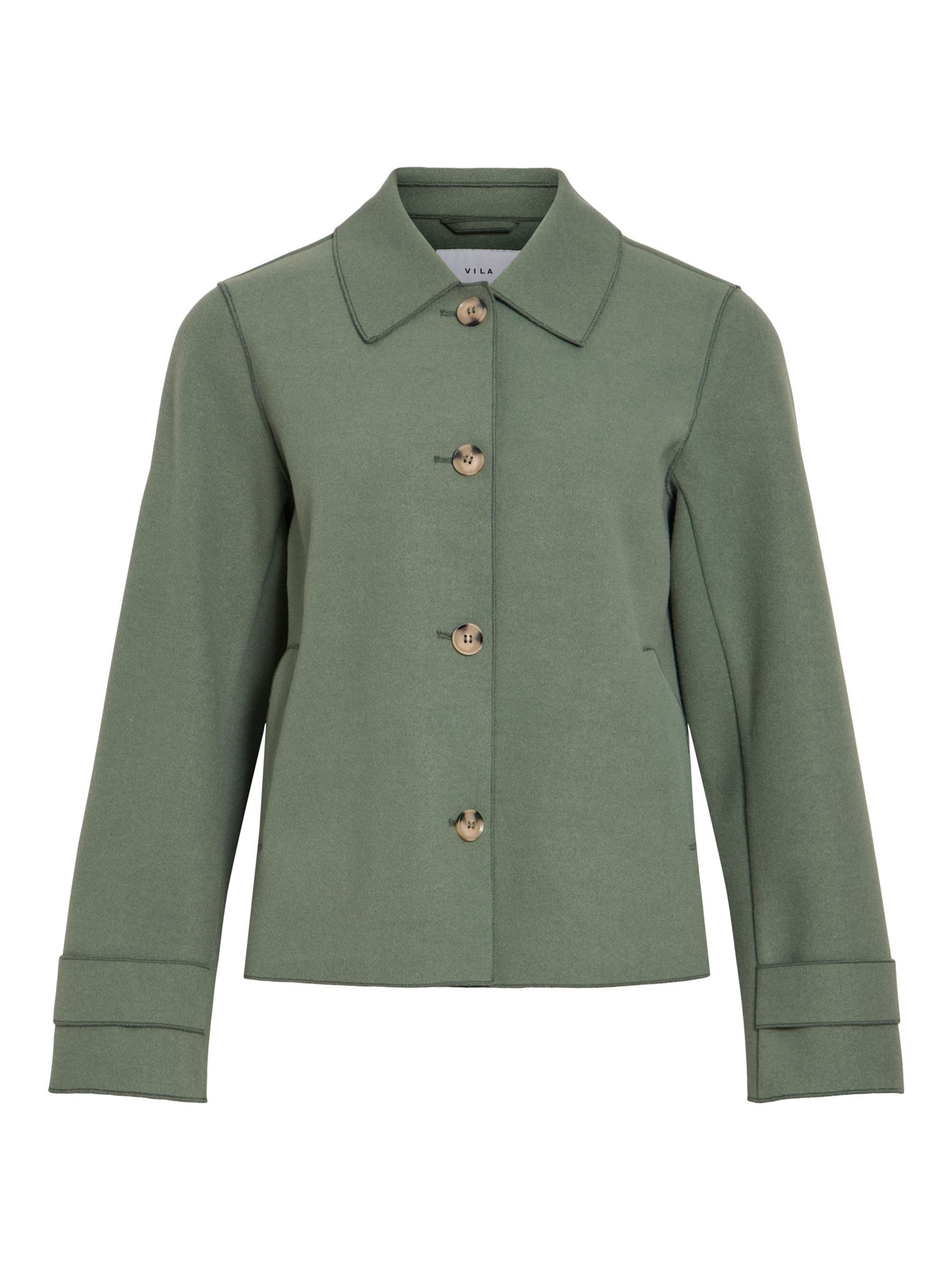 VILA Overgangsjakke 'VIJuice' i grøn, Produktvisning