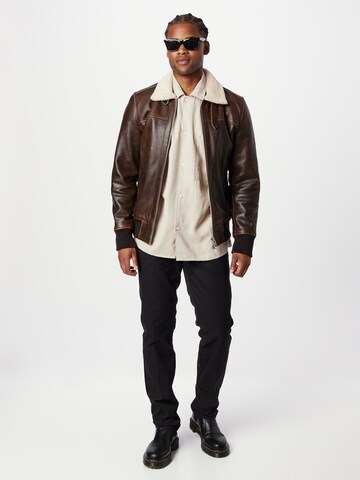 FREAKY NATION Between-Season Jacket 'Fly' in Brown