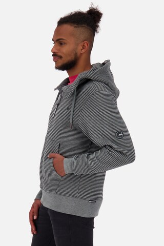 Alife and Kickin Zip-Up Hoodie 'Trasher' in Grey