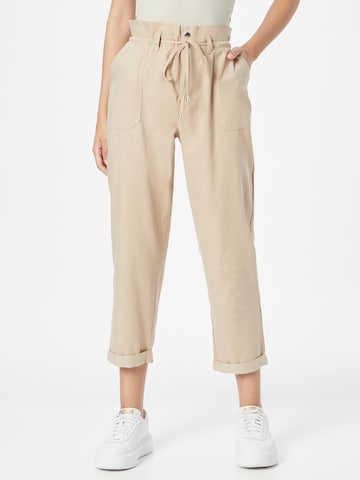 ZABAIONE Tapered Broek 'Donia' in Beige: voorkant