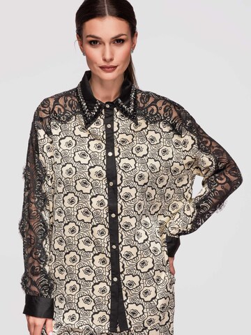 Ombre Bluse‌‌‌‌‌‌‌‌‌ in Beige: Vorderseite