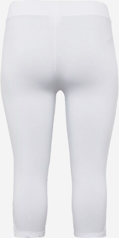 ONLY Carmakoma Slim fit Leggings 'TIME' in White
