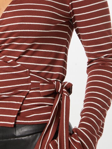 PIECES Shirt 'TENNA' in Red