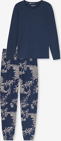 SCHIESSER Schlafanzug ' Comfort Essentials ' in Blau: Vorderseite
