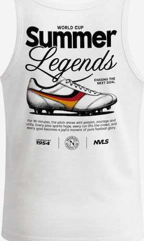 Neverless Shirt 'Soccer Summer Legends' in White: front