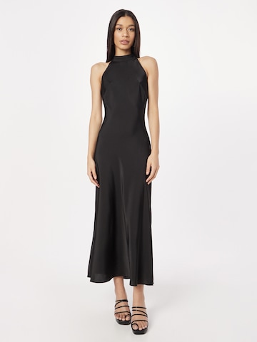 Rochie de la Warehouse pe negru: față