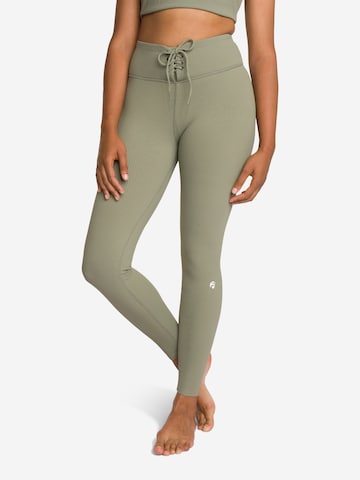 Skinny Leggings 'Trixy' de la OCEANSAPART pe verde: față