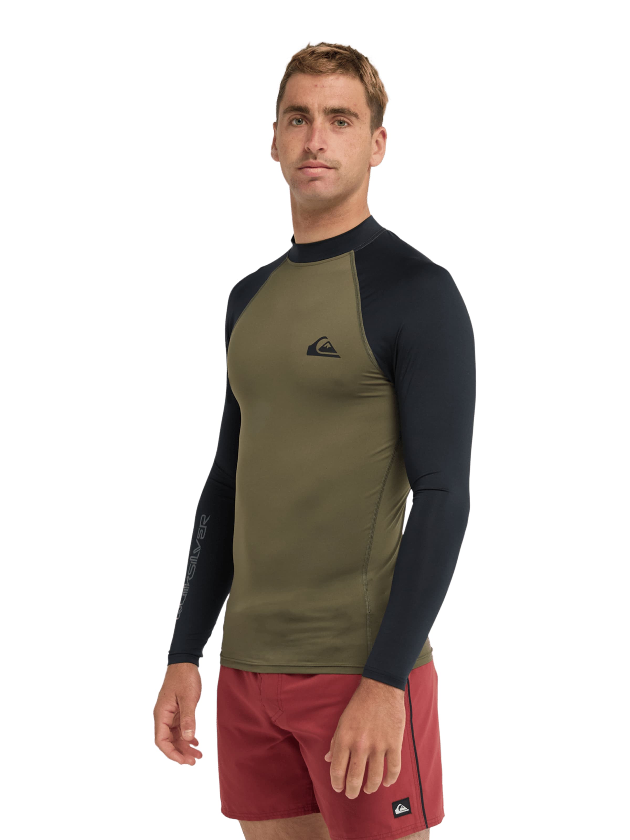 QUIKSILVER Performance Shirt 'Everyday' in Green