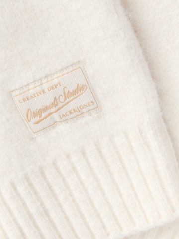 Pulover 'JORMONTREAL' de la JACK & JONES pe alb