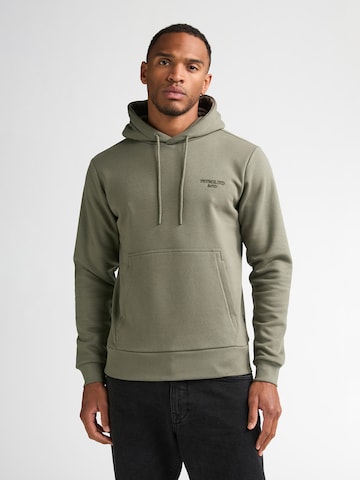 Sweat-shirt Petrol Industries en gris : devant