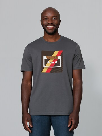 Watapparel Shirt ' Kassette ' in Grey: front