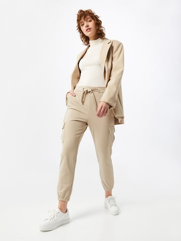 ONLY Tapered Cargobroek 'Poptrash' in Beige