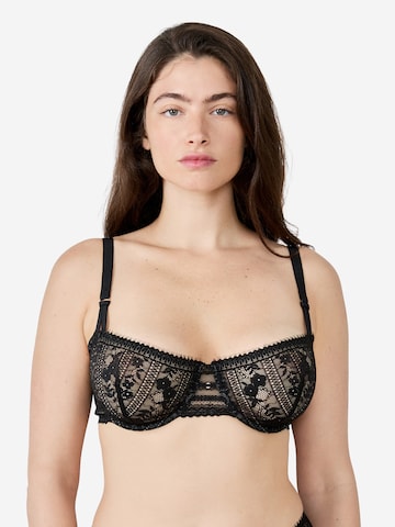 ETAM Balconette BH 'Aura' in Schwarz