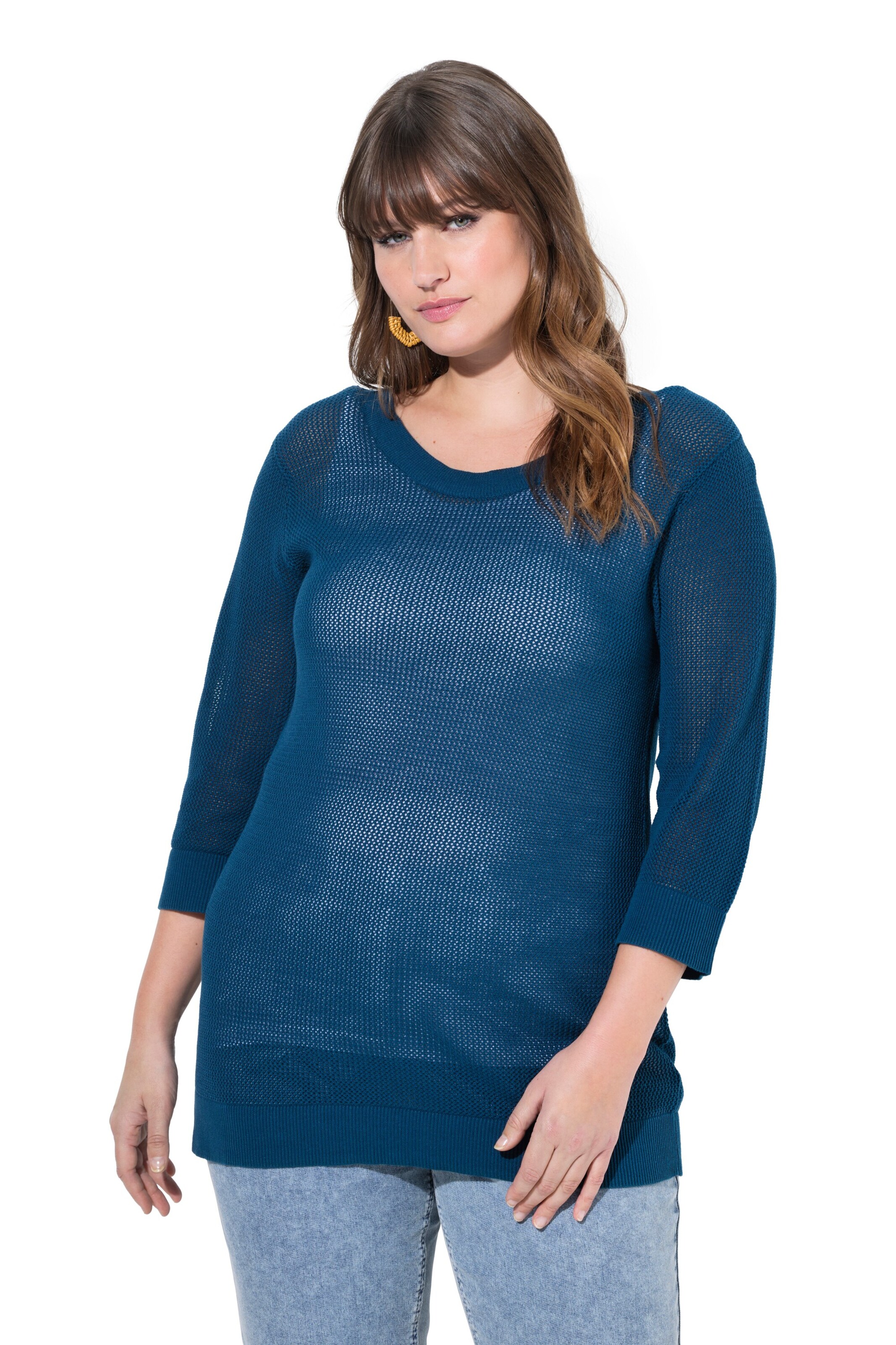 Ulla Popken Pullover in Blau: Vorderseite