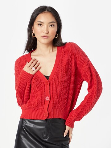 ONLY Knit cardigan 'CARLA' in Red: front