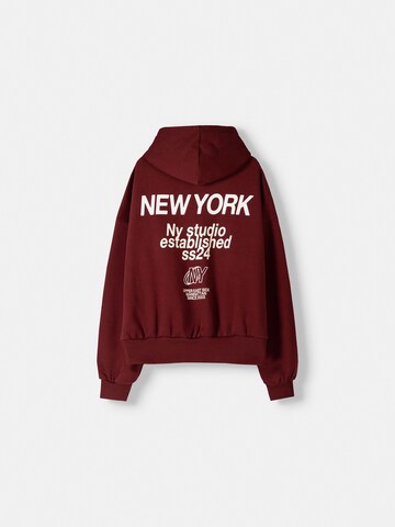 Bershka Sweatshirt in Red